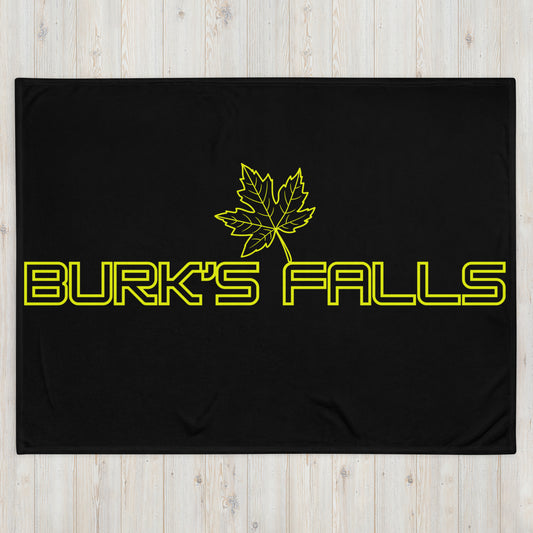Burk's Falls Ontario Maple Leaf - Campfire Blanket - Throw Blanket