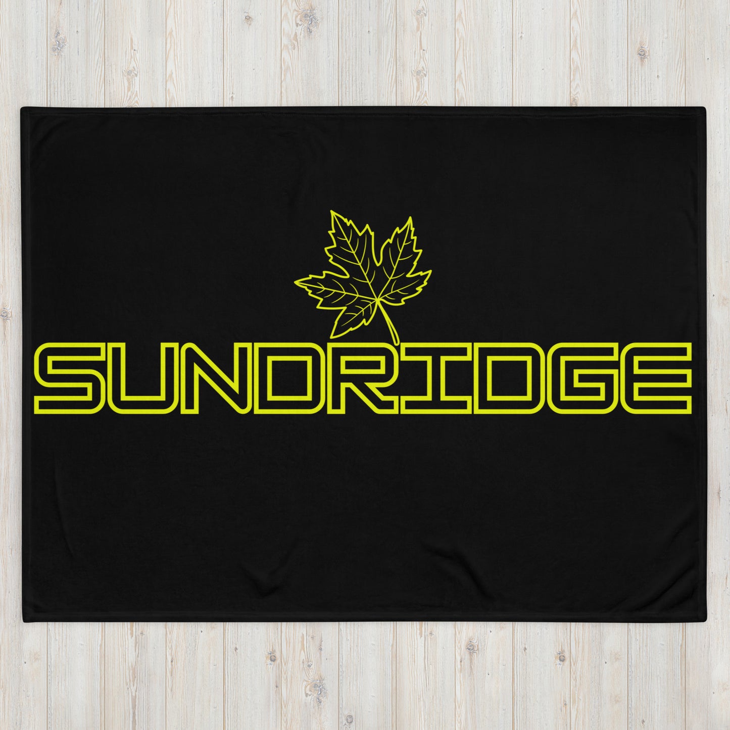 Sundridge Ontario Maple Leaf - Campfire Blanket - Throw Blanket
