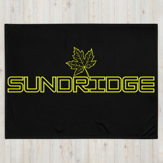 Sundridge Ontario Maple Leaf - Campfire Blanket - Throw Blanket