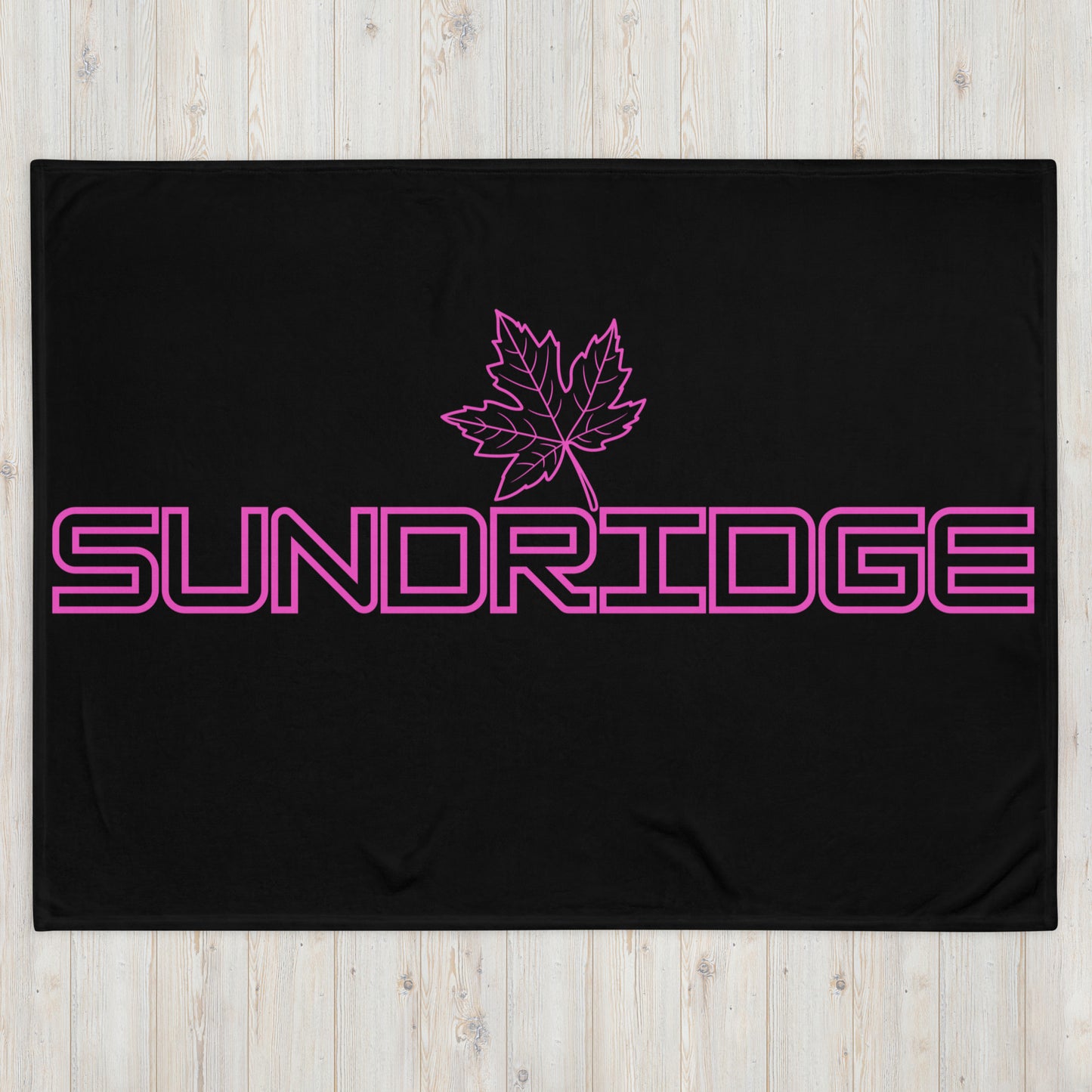 Sundridge Ontario Maple Leaf - Campfire Blanket - Throw Blanket