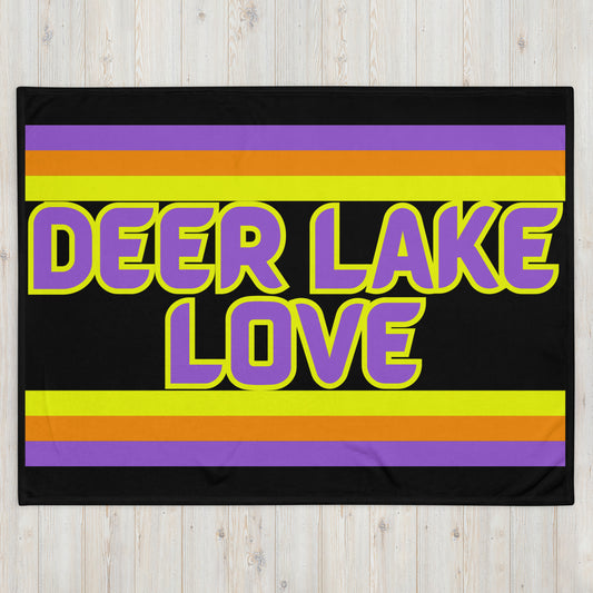 Deer Lake Love - Stripes - Campfire Blanket - Throw Blanket