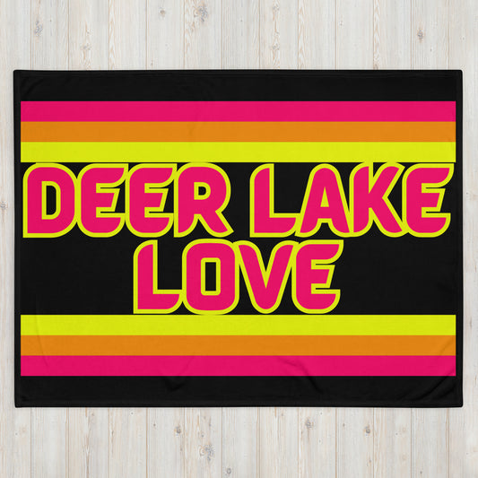Deer Lake Love - Stripes - Campfire Blanket - Throw Blanket