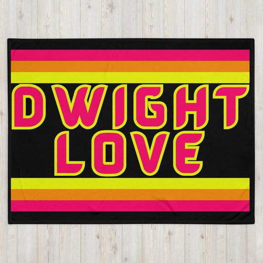 Dwight Love - Stripes - Campfire Blanket - Throw Blanket