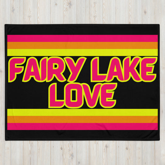 Fairy Lake Love - Stripes - Campfire Blanket - Throw Blanket
