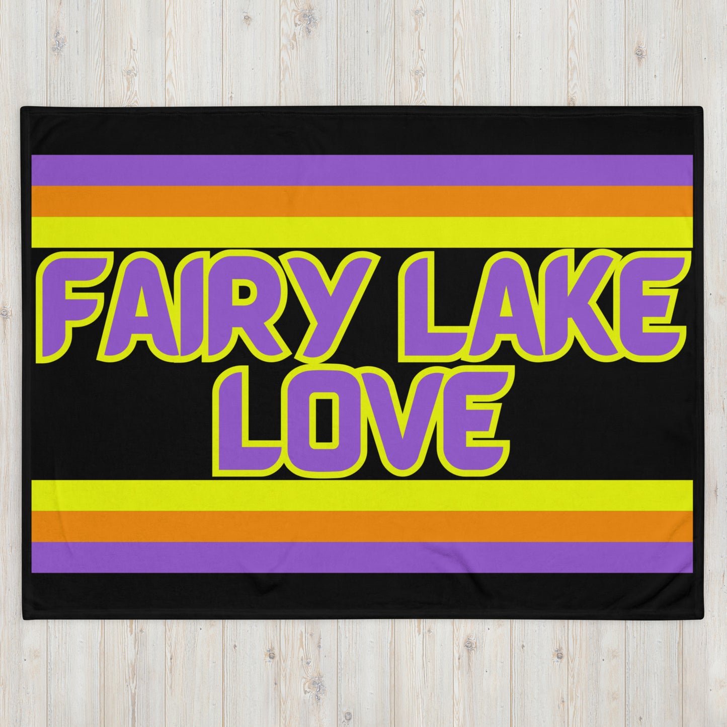 Fairy Lake Love - Stripes - Campfire Blanket - Throw Blanket