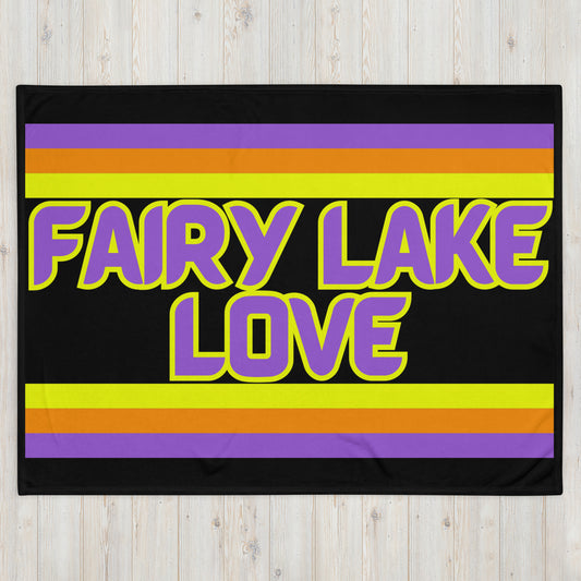 Fairy Lake Love - Stripes - Campfire Blanket - Throw Blanket