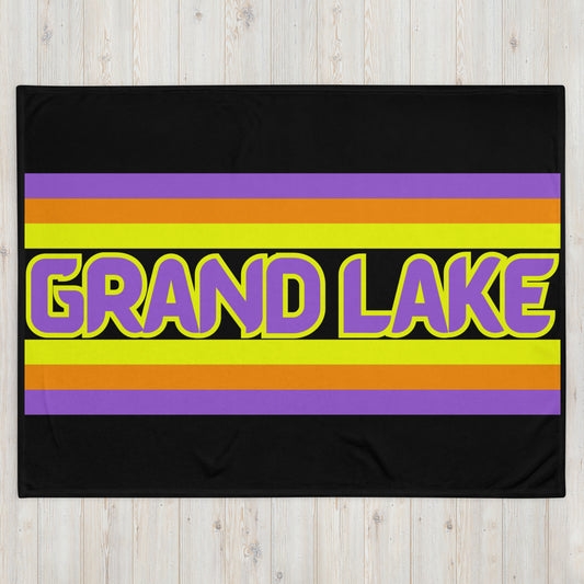Grand Lake Ontario - Stripes - Campfire Blanket - Throw Blanket
