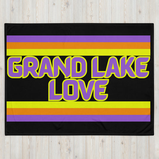 Grand Lake Love - Stripes - Campfire Blanket - Throw Blanket