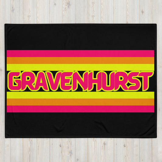 Gravenhurst Ontario - Stripes - Campfire Blanket - Throw Blanket