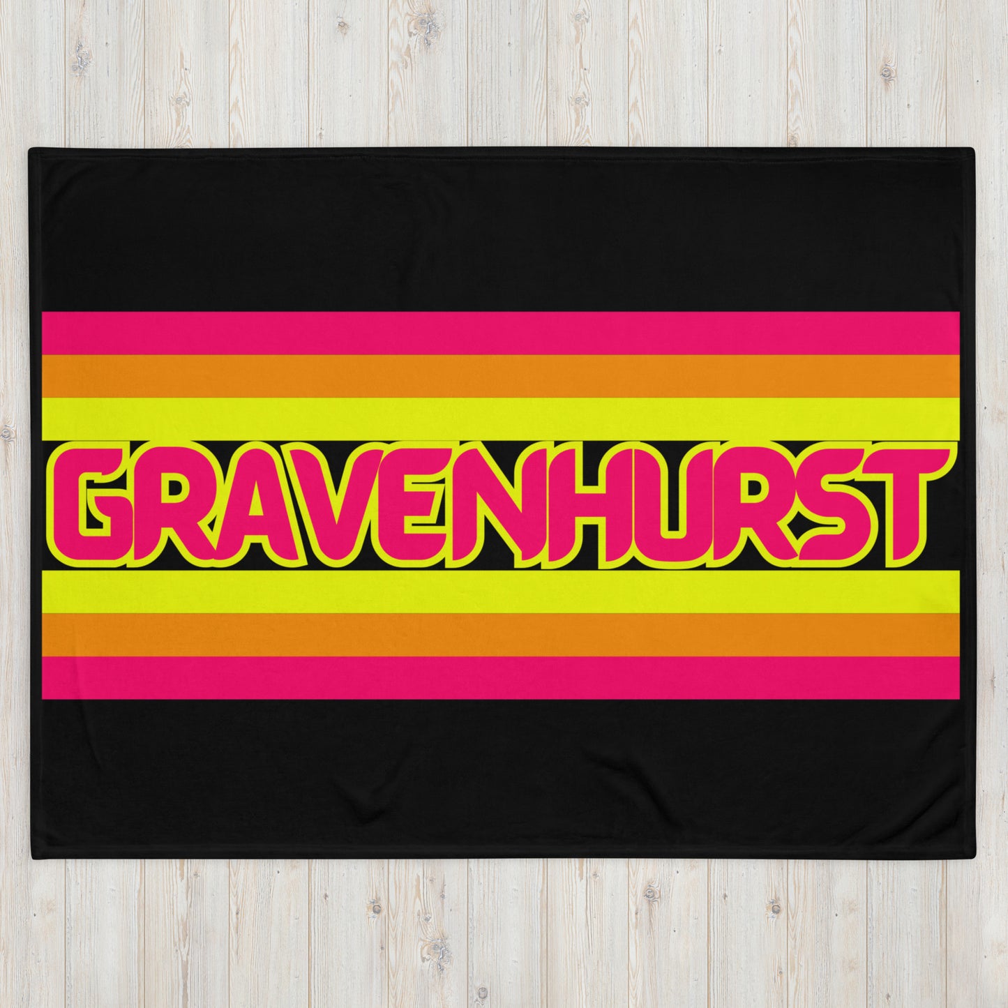 Gravenhurst Ontario - Stripes - Campfire Blanket - Throw Blanket