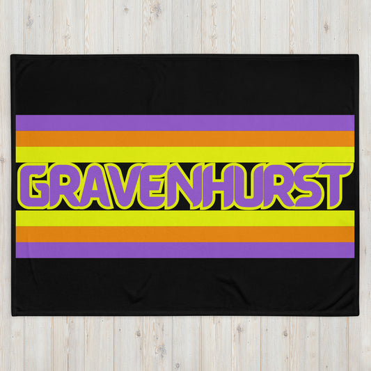 Gravenhurst Ontario - Stripes - Campfire Blanket - Throw Blanket
