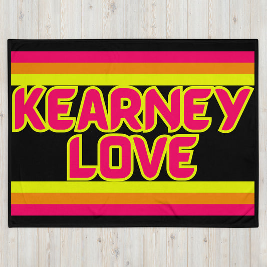 Kearney Love - Stripes - Campfire Blanket - Throw Blanket