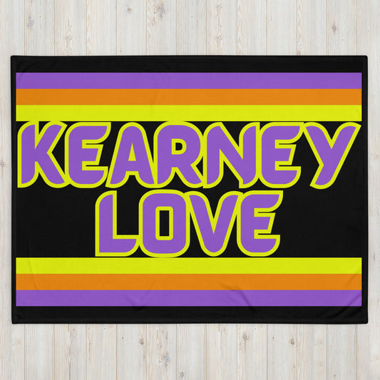 Kearney Love - Stripes - Campfire Blanket - Throw Blanket