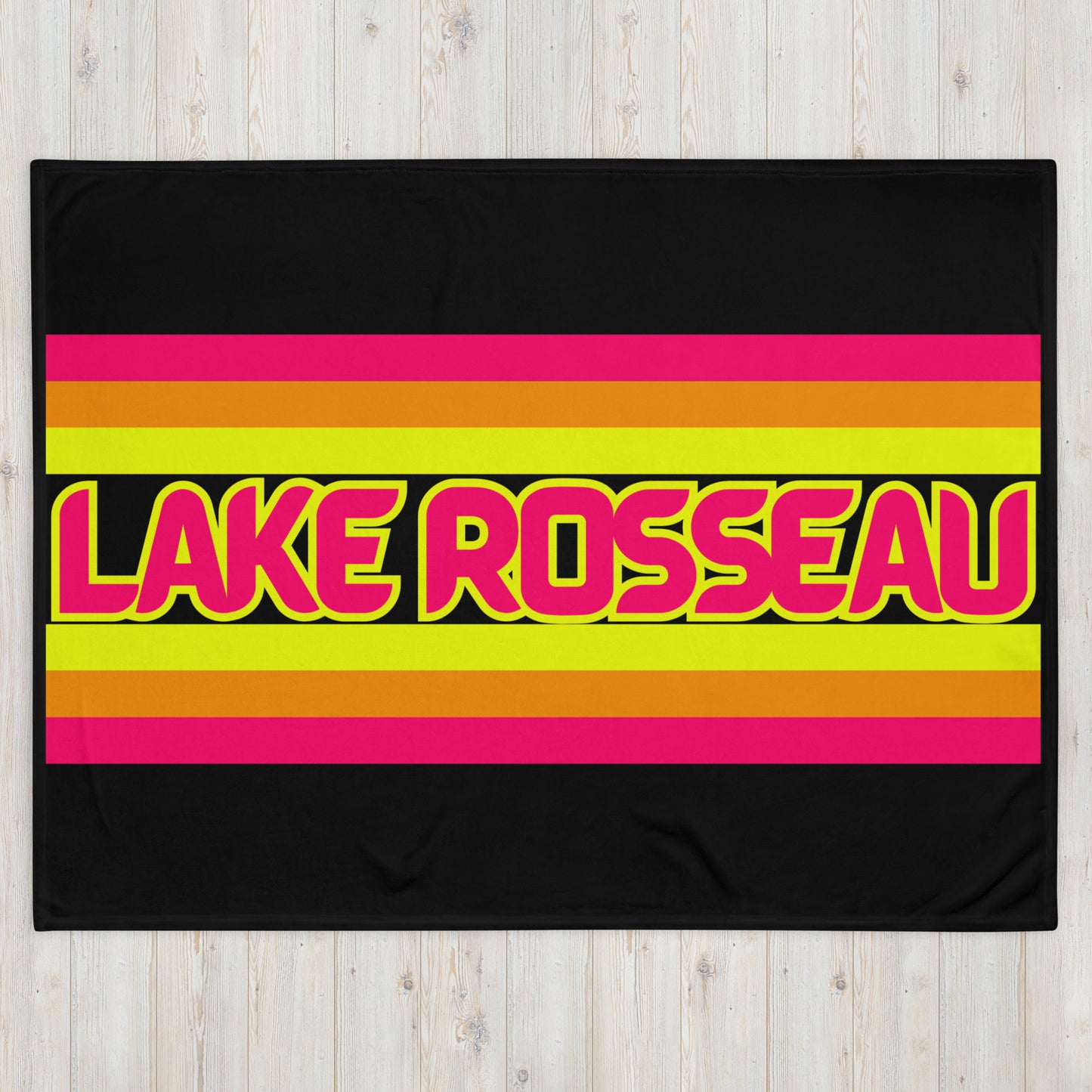 Lake Rosseau - Stripes - Campfire Blanket - Throw Blanket