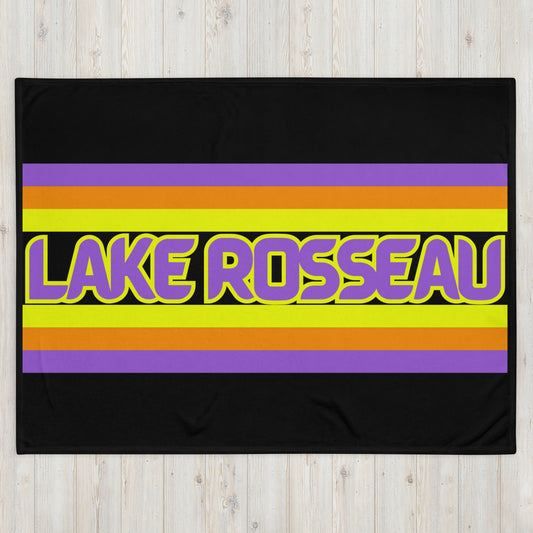 Lake Rosseau - Stripes - Campfire Blanket - Throw Blanket