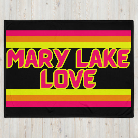 Mary Lake Love - Stripes - Campfire Blanket - Throw Blanket