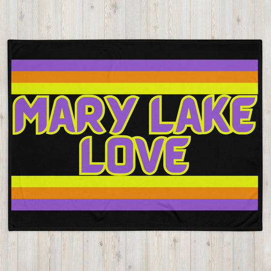 Mary Lake Love - Stripes - Campfire Blanket - Throw Blanket