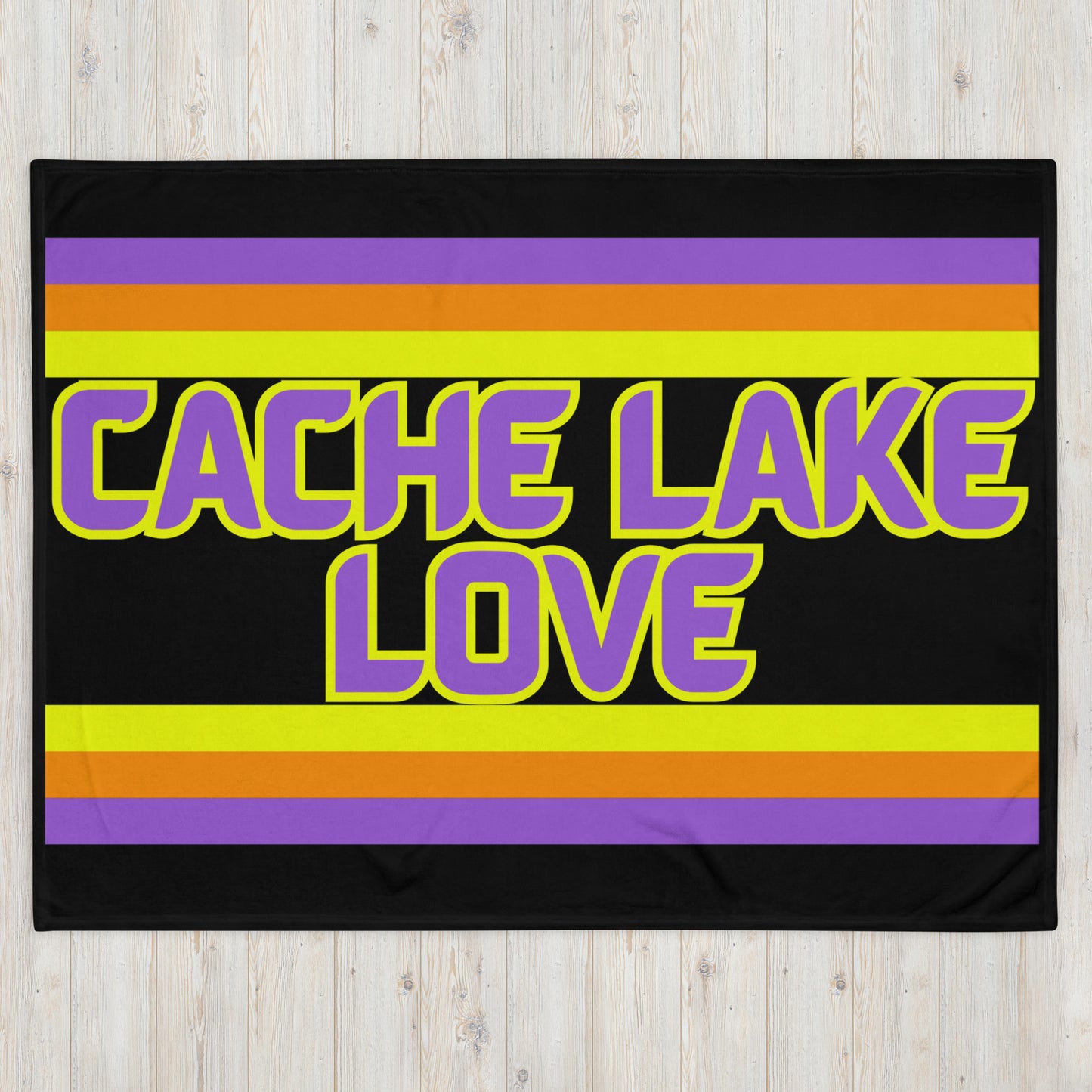 Cache Lake Love - Stripes - Campfire Blanket - Throw Blanket