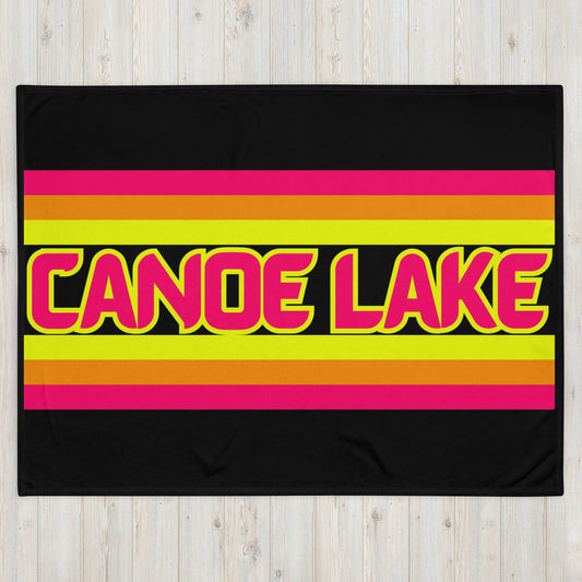 Canoe Lake - Stripes - Campfire Blanket - Throw Blanket