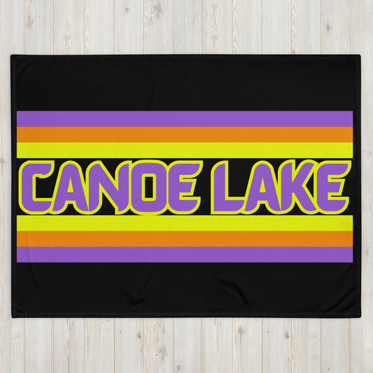 Canoe Lake - Stripes - Campfire Blanket - Throw Blanket