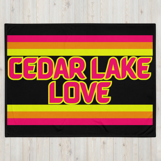 Cedar Lake Love - Stripes - Campfire Blanket - Throw Blanket