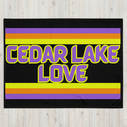 Cedar Lake Love - Stripes - Campfire Blanket - Throw Blanket