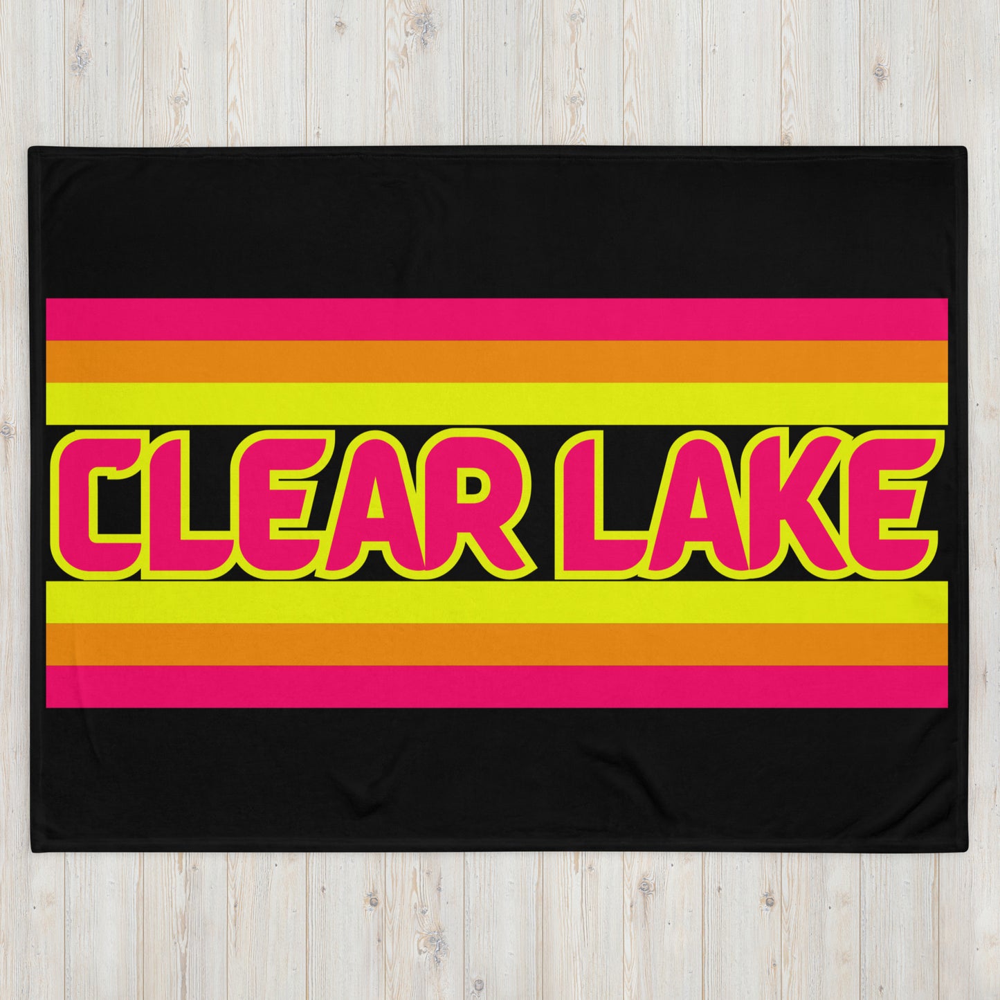 Clear Lake - Stripes - Campfire Blanket - Throw Blanket