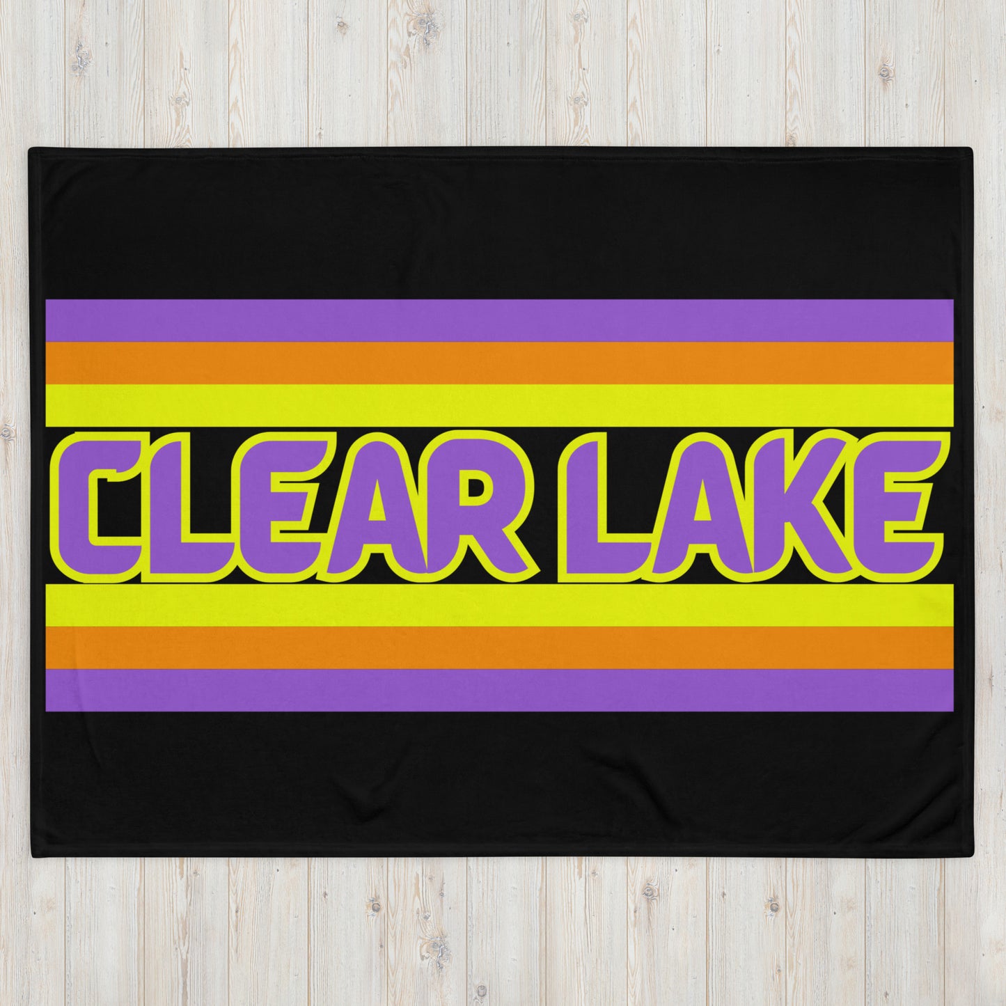 Clear Lake - Stripes - Campfire Blanket - Throw Blanket