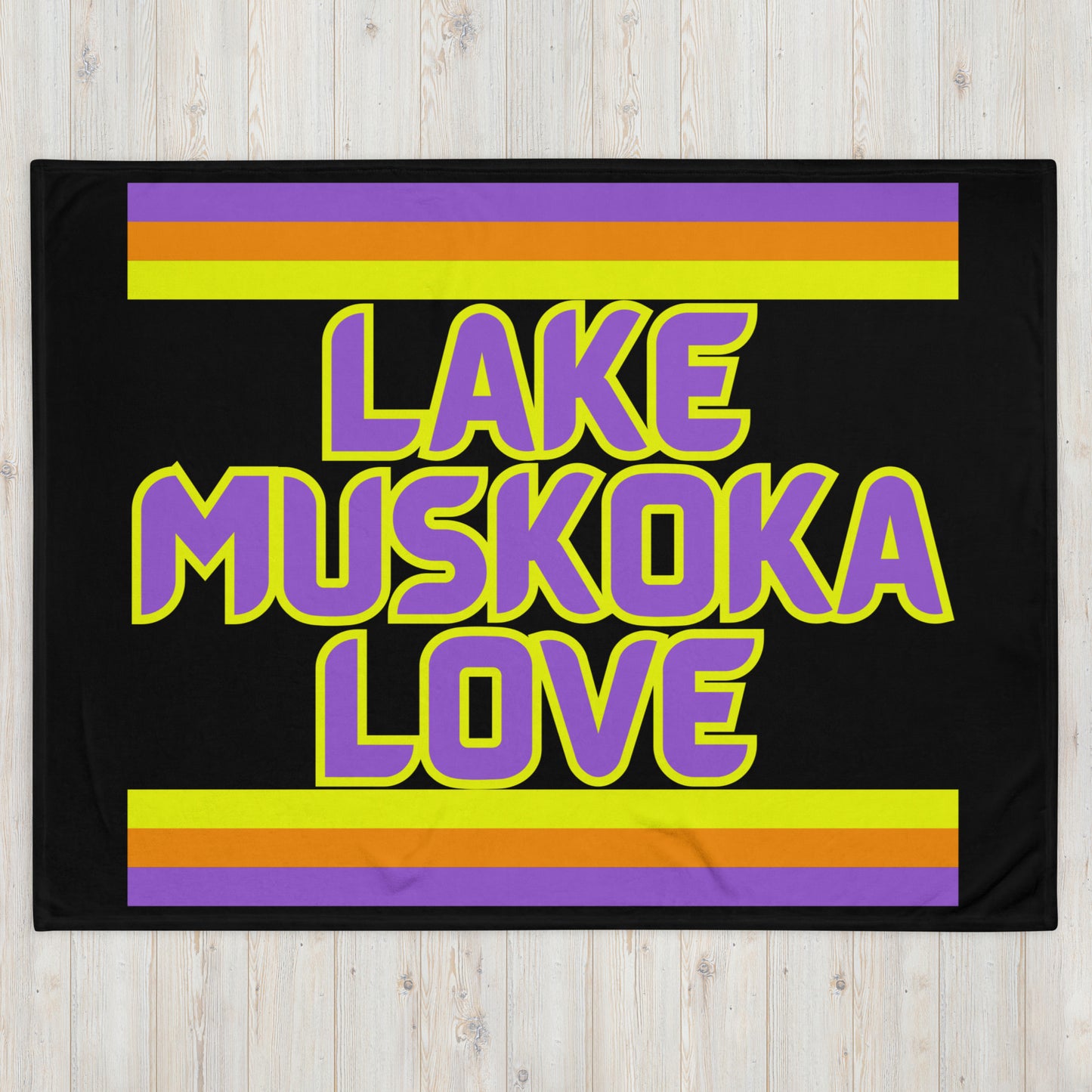 Muskoka - Lake Muskoka Love - Throw Blanket