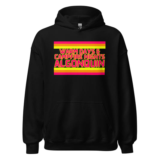 Warm Days & Campfire Nights Algonquin - Stripes - Unisex Hoodie