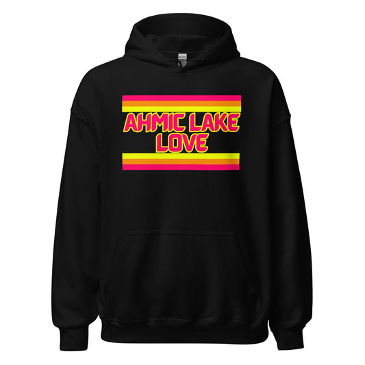 Ahmic Lake Love - Stripes - Unisex Hoodie