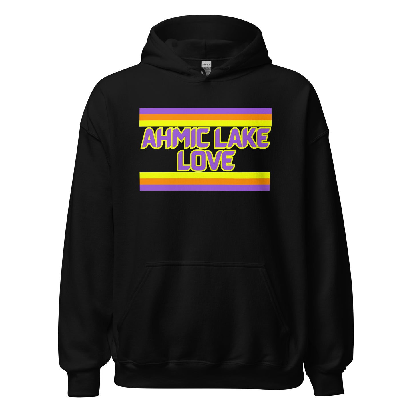 Ahmic Lake Love - Stripes - Unisex Hoodie