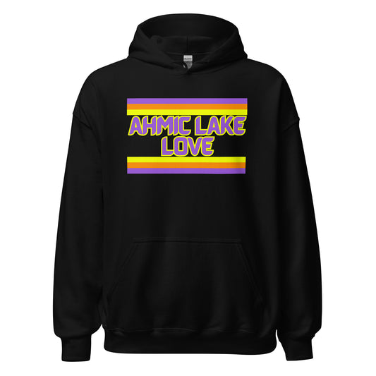 Ahmic Lake Love - Stripes - Unisex Hoodie