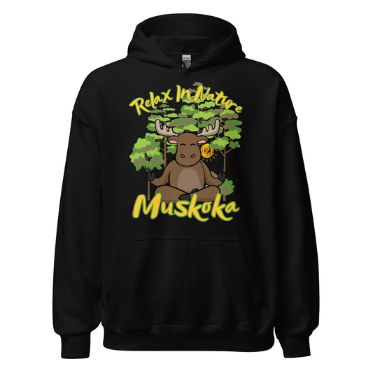 Relax in Nature Muskoka Moose - Unisex Hoodie
