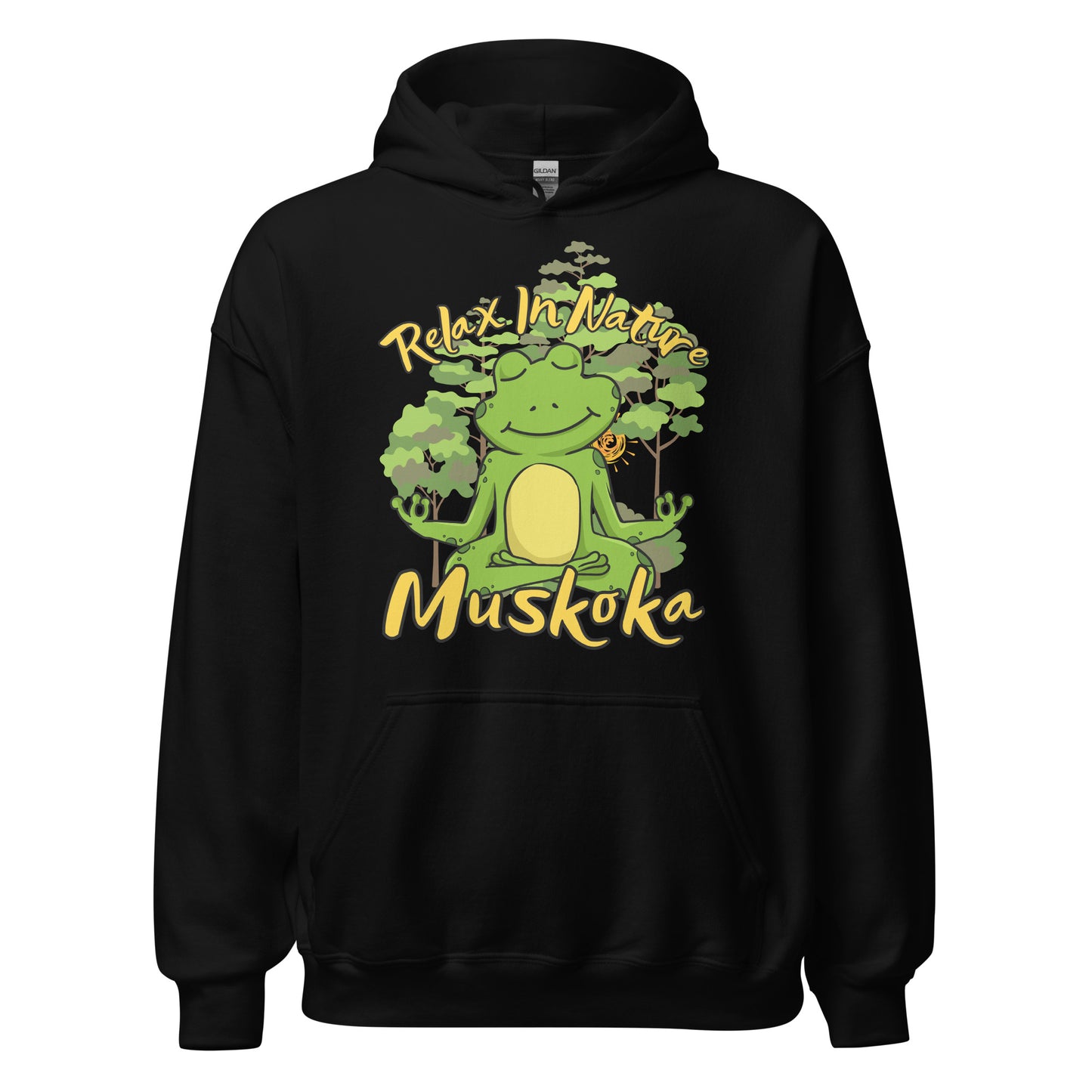 Relax In Nature Muskoka Frog - Unisex Hoodie