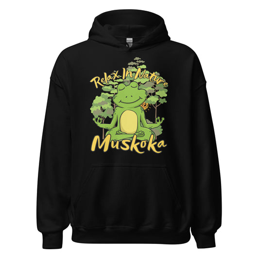 Relax In Nature Muskoka Frog - Unisex Hoodie