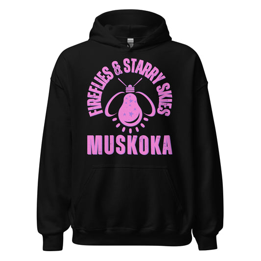 Fireflies & Starry Skies Algonquin Pink - Unisex Hoodie