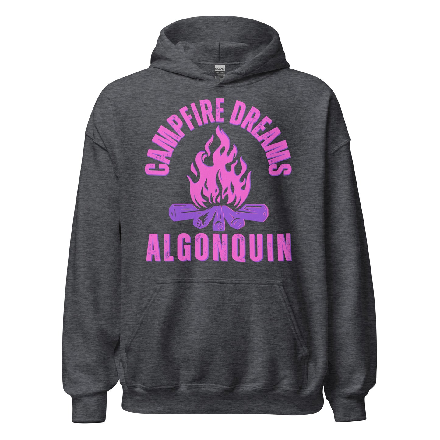 Algonquin Park - Campfire Dreams - Purple & Pink Graphics - Quality Unisex Hoodie
