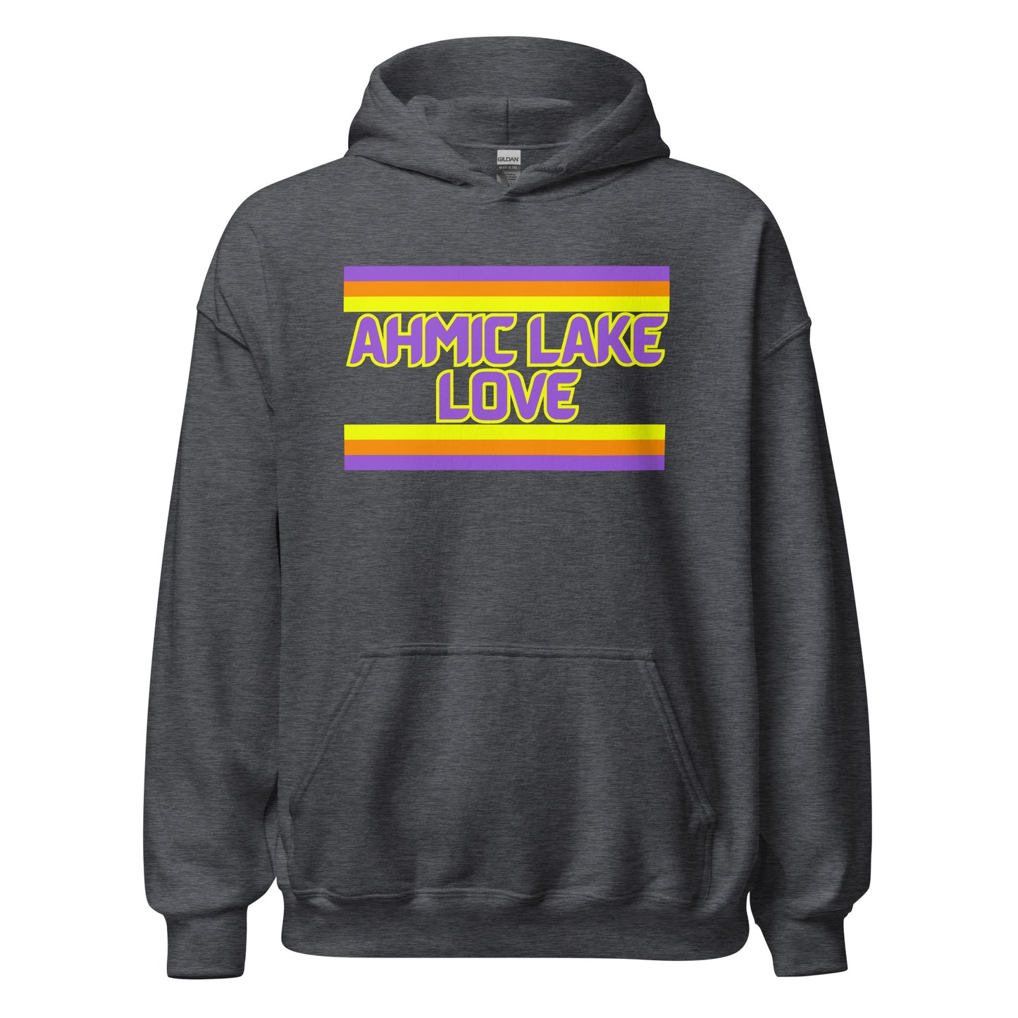 Ahmic Lake Love - Stripes - Unisex Hoodie