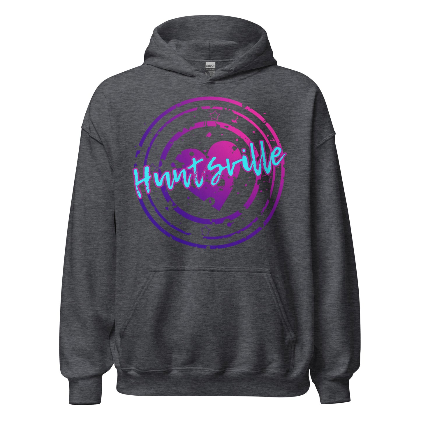 Huntsville Ontario Heart Stamp - Unisex Hoodie