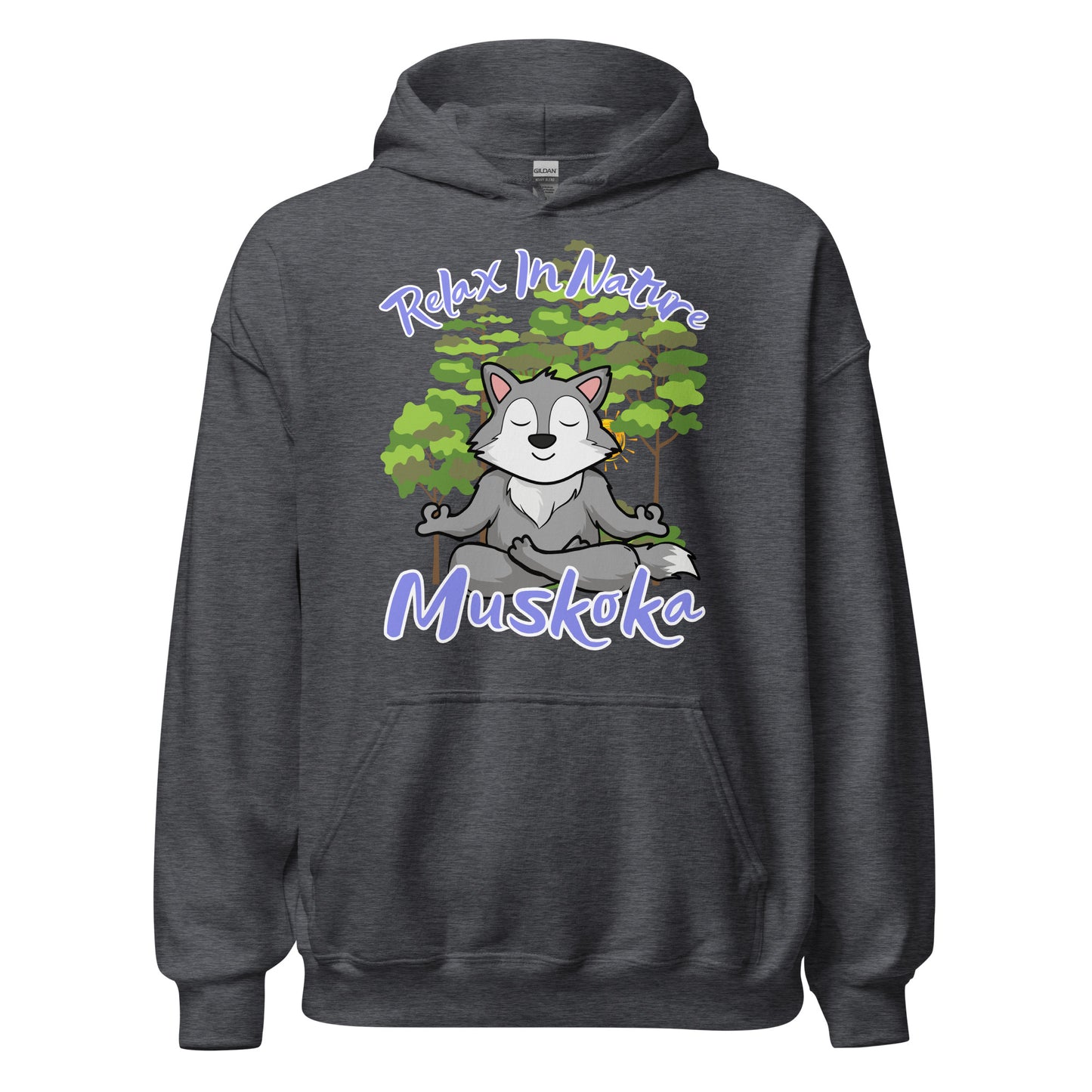 Relax in Nature Muskoka Wolf - Unisex Hoodie