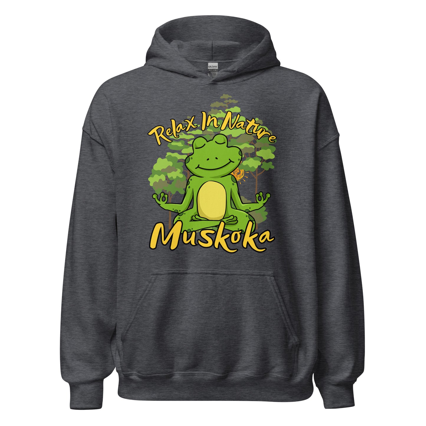 Relax In Nature Muskoka Frog - Unisex Hoodie