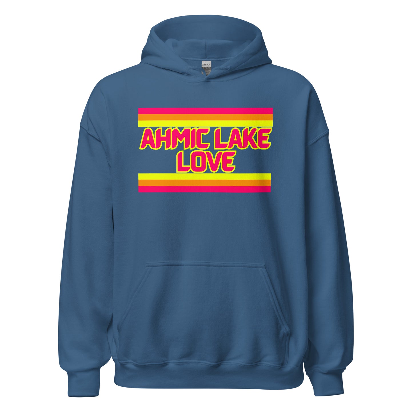 Ahmic Lake Love - Stripes - Unisex Hoodie
