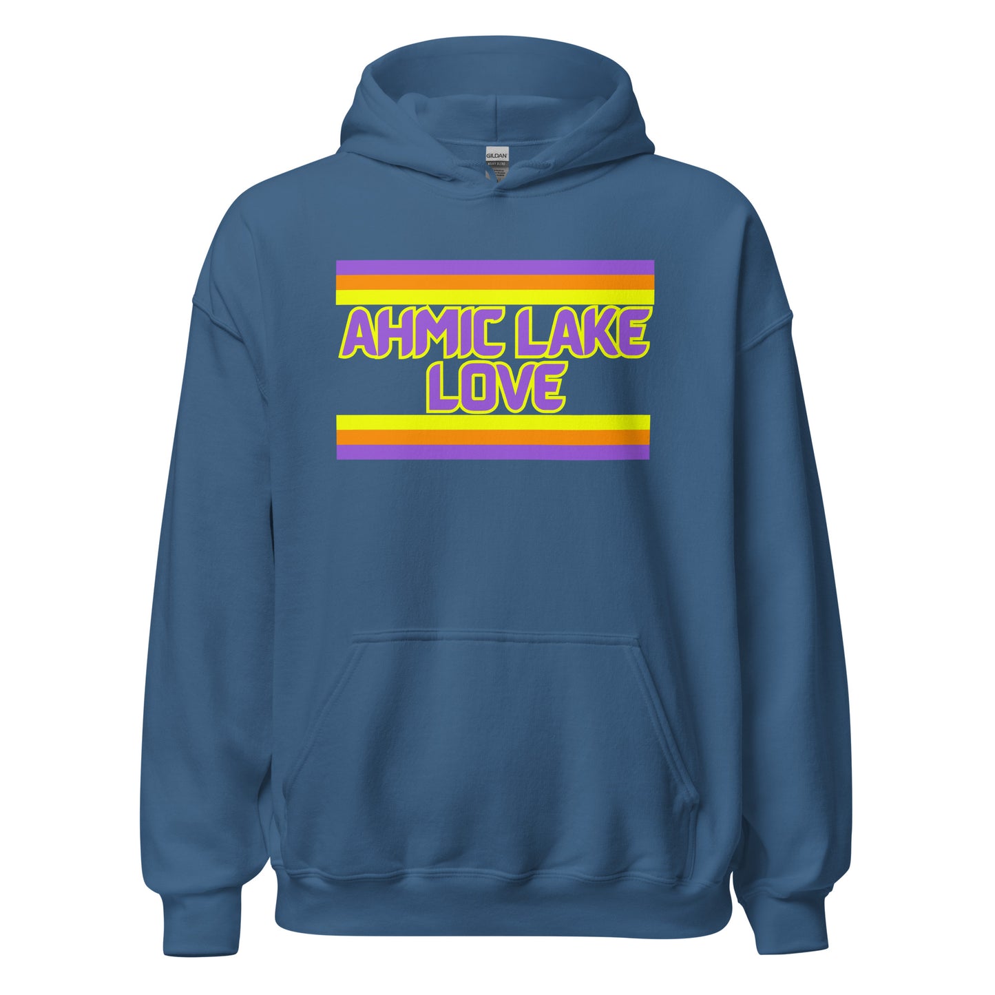 Ahmic Lake Love - Stripes - Unisex Hoodie