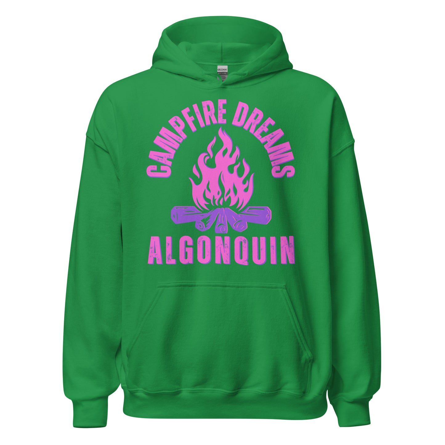 Algonquin Park - Campfire Dreams - Purple & Pink Graphics - Quality Unisex Hoodie