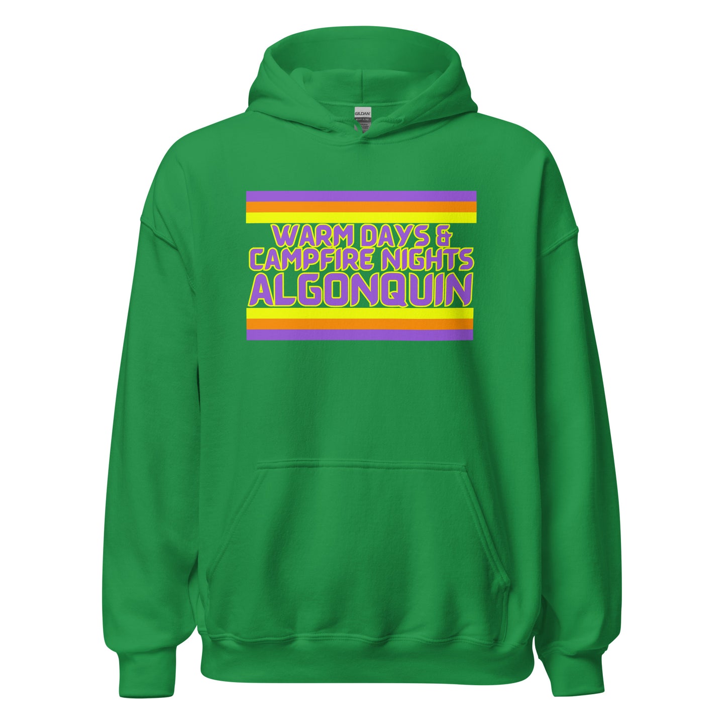 Warm Days & Campfire Nights Algonquin - Stripes - Unisex Hoodie
