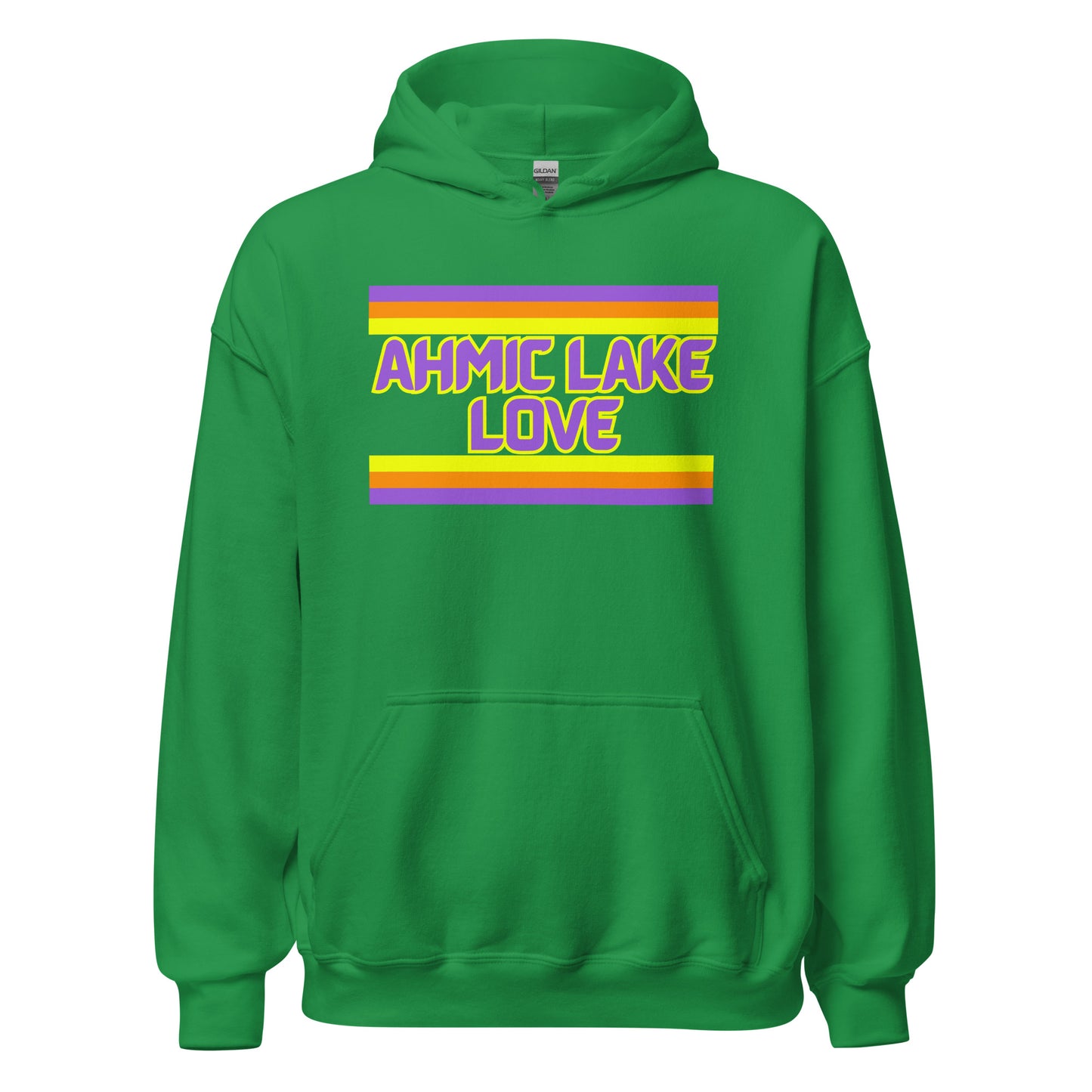 Ahmic Lake Love - Stripes - Unisex Hoodie