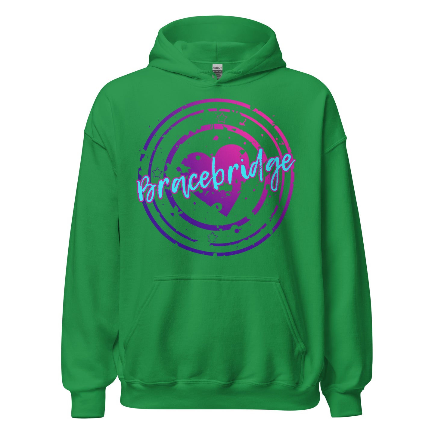 Bracebridge Ontario - Heart Stamp - Unisex Hoodie