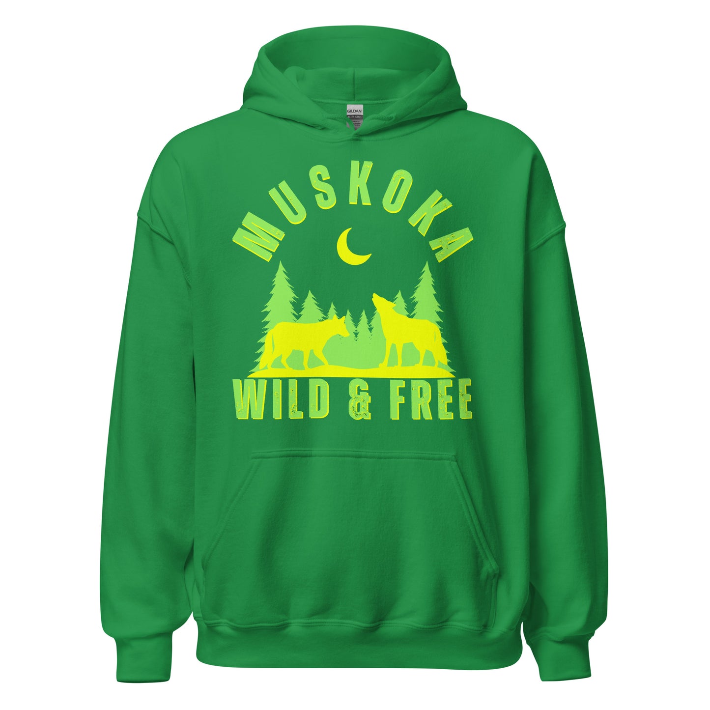 Muskoka Wild & Free Wolves - Unisex Hoodie