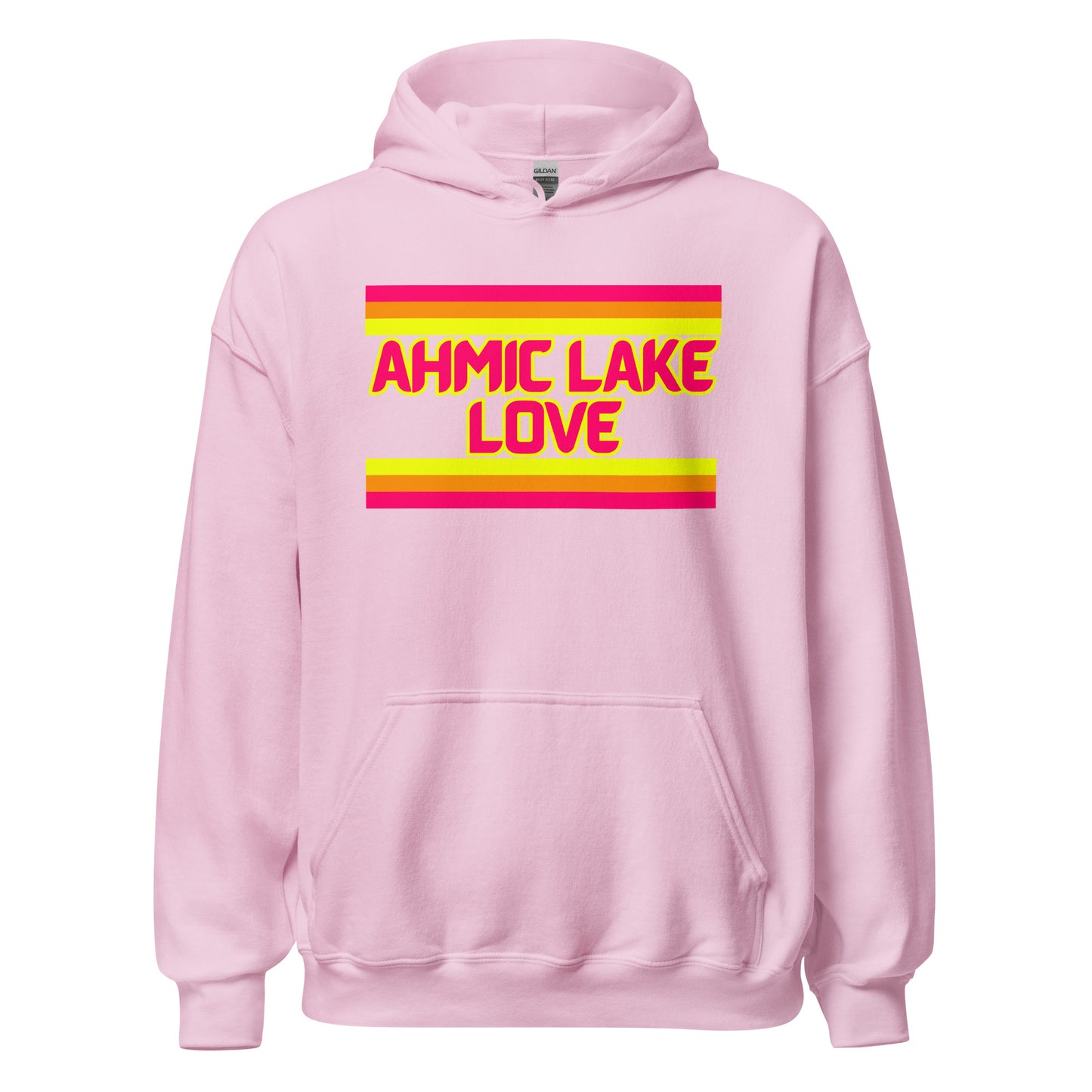 Ahmic Lake Love - Stripes - Unisex Hoodie